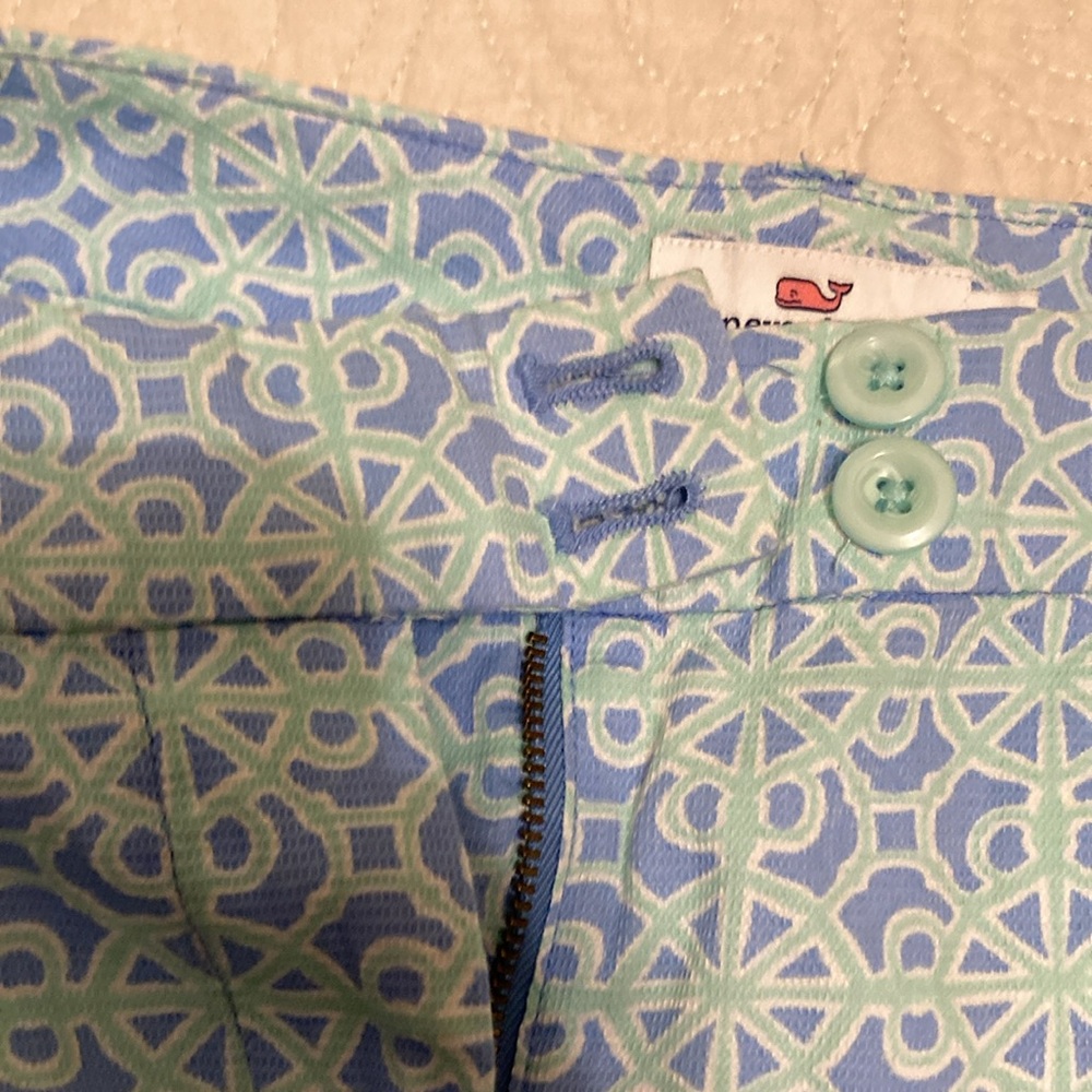 Vineyard Vines Women's Chino Shorts Size 2 Blue Short Mid Rise EUC - Picture 9 of 9